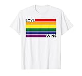 Love Wins LGBTQ+ Rainbow Gay Pride T-Shirt