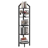 YMYNY Étagère d'angle à 5 Niveaux, Hauteur 176 cm,