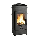 Invicta Poêle à bois en Fonte Remilly Noir - 7 kW -