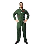 EraSpooky Costume de Pilote Hommes Aviateur Déguisement