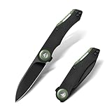 FLISSA Couteau Pliant EDC en Acier D2 avec Manche G10
