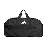 adidas Mixte Tiro League Duffel Bag, Black/White, M
