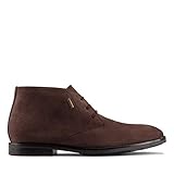 Clarks Ronnie Lo Bottes en nubuck Gore-Tex Marron foncé