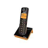 Alcatel S280 noir et orange, mains libres, fonction