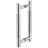 Tiberham Poignée de porte coulissante en acier inoxydable