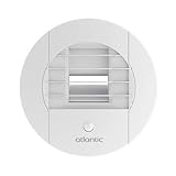 Bouche d'extraction BAW PP 125L hygroréglable - A pile