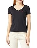 Levi's Perfect Vneck, T-Shirt Femme, Noir (Caviar 0003),