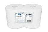 Funny AG-022 Jumbo Papier Toilette, 2 Plis, Haute Blanc,