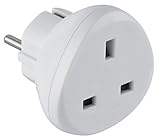 Electraline 70058 Adaptateur de voyage UK vers France/Europe,