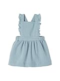 Vertbaudet Robe-Salopette en Gaze de Coton bébé Vert