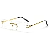 LIGOES Lunettes de soleil rectangulaires sans monture