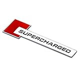 Supercharged - Autocollant 3D - Rouge - Pour toutes