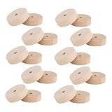 SOPOTUTU 20 Pièces Roues Bois Naturel pour Bricolage