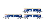 Jouef - HJ6293 - SNCF, Pack de 3 Wagons Ouverts Eamnos,