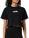 ellesse Fireball Cropped T-Shirt pour Femme S Noir