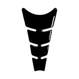 Protection Réservoir Adhésive 3D pour Motos Slim, Noir,