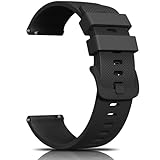 Yisica 22mm Bracelet de Montre en Silicone pour Homme