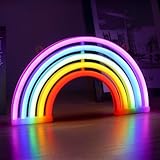 AOOTE Lampe arc en Ciel Enseigne au Néon, Enseigne