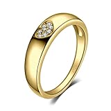 JewelryPalace Coeur Noeud Bague de Fiançailles Femme