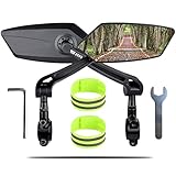 2 Rétroviseurs Vélo Universels Hauts de Gamme - Rétroviseur