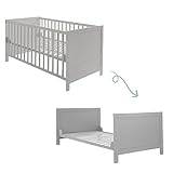 roba Lit Bébé Évolutif 70 x 140 cm - Convertible en