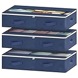 GoMaihe Boite Rangement Sous Lit: 3 PCS Rangement Vetement