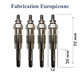 (Lot de 4) Bougie de préchauffage Berlingo Jumpy Jumper