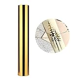 Rouleau Vinyle Adhésif - 30cm×152cm Chromée Or Repositionnable