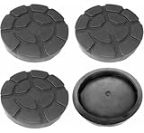 Stranieri Lot de 4 tampons D. 125 mm pour ponts élévateurs