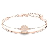 Swarovski Bracelet-jonc Ginger, Blanc, Placage de ton