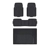 Amazon Basics Lot de 4 tapis de sol en caoutchouc robuste