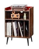 VEVOR Meuble Platine Vinyles 3 Niveaux, Support de