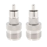 OTOTEC Lot de 2 adaptateurs coaxiaux UHF SO239 femelle
