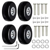 Ashuxxn 4 Pièces Valise Roues de Rechange Valise Roues