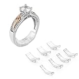 Coopache 18Pcs Ajusteur de Taille de Bague Invisible