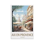 NGeniC Aix en Provence France Affiche de voyage vintage
