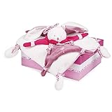 Doudou et Compagnie - Doudou Plat - Lapin Cerise Rose