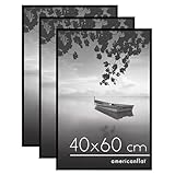 Americanflat Lot 3 Cadres Photo Noir - Cadre 40x60