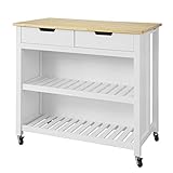 SoBuy FKW74-WN îlot de Cuisine Buffet Séparateur de