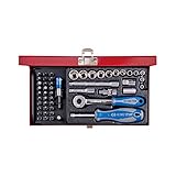 KING TONY 2551MR Coffret de Douilles Métriques et Accessoires,