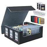 Tolesum Boîte à Cartes Pour MTG avec Fenêtre et 3 Pcs