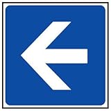 Panneau Flèche de direction - Rigide 480x480mm - 4010069