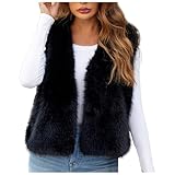 Generisch Gilet en fourrure pour femme - Manteau en