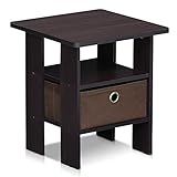 Furinno Andrey Table de Chevet avec Tiroir à Poubelle,