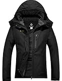 GEMYSE Femme Veste de Ski Imperméable de Montagne Manteau