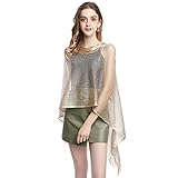 TTPSRY Châles Et écharpes Métalliques étincelants Par