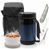 KATLKIU Conteneur thermique pour aliments 2,6L grande