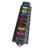 QitinDasen Premium 10 voies Boîte à fusibles, boîte