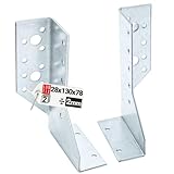 Connecteur poutre bois 28x130 mm Typ A 2 pieces Droite+Gauche,