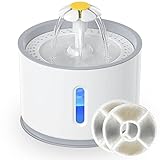 NICREW Fontaine à Eau pour Chat Chien Automatique 2,4L,